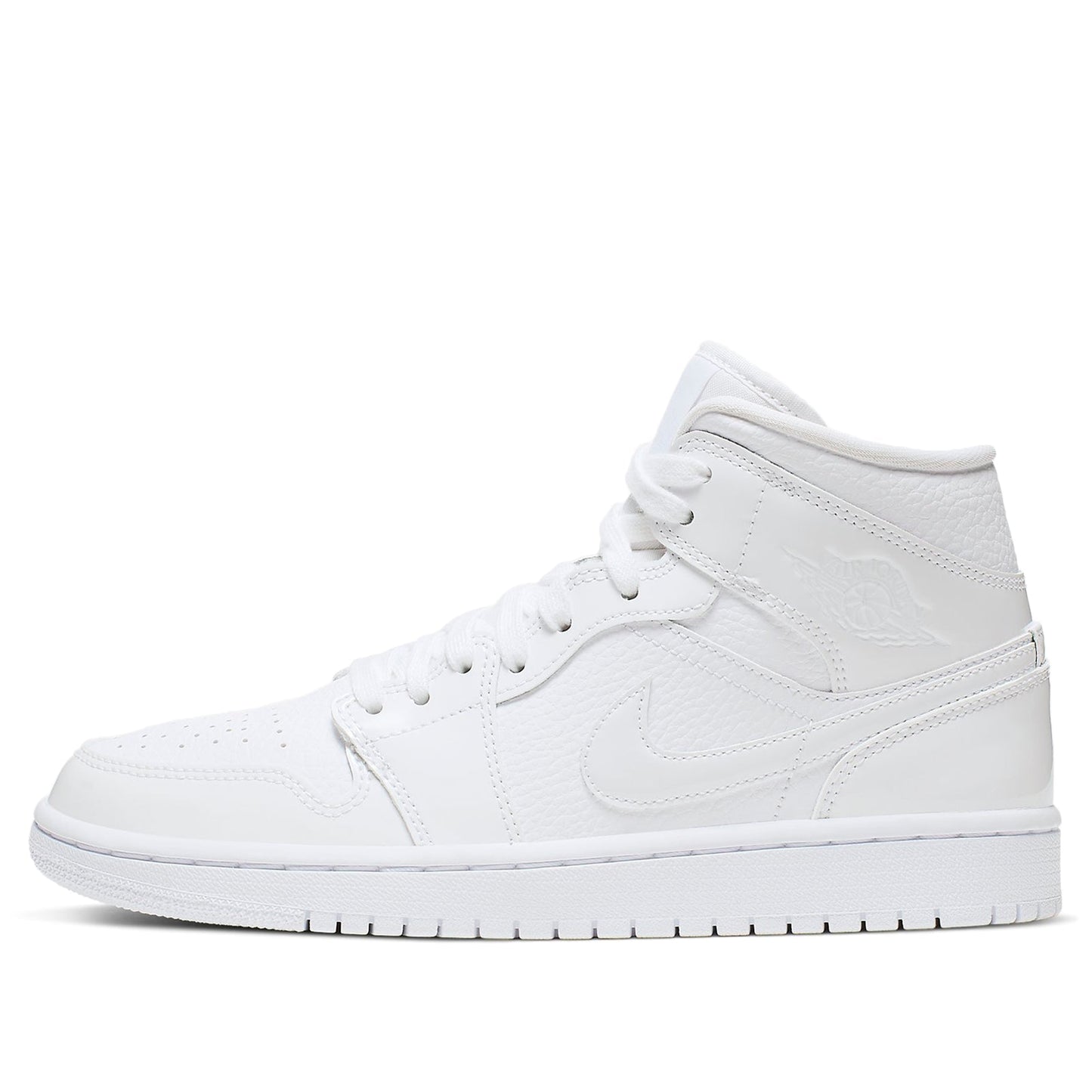 (WMNS) Air Jordan 1 Mid 'Triple White'  BQ6472-100 Vintage Sportswear