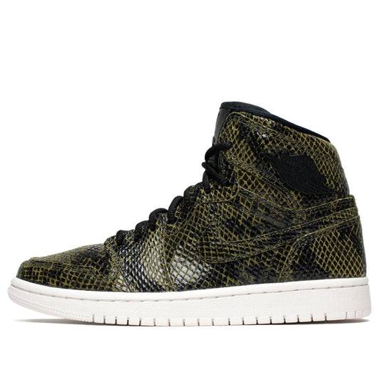 (WMNS) Air Jordan 1 Retro High Premium 'Snakeskin'  AH7389-302 Classic Sneakers