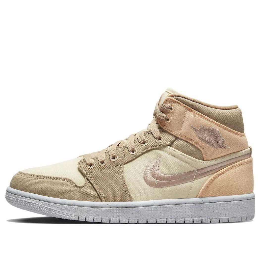 (WMNS) Air Jordan 1 Mid SE 'Canvas Khaki'  DV0427-102 Vintage Sportswear