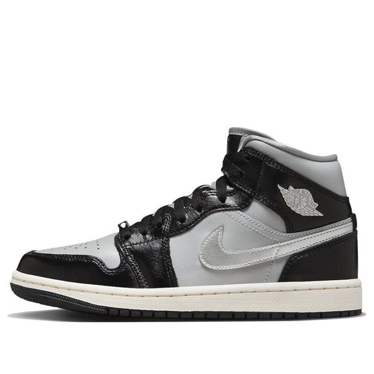 (WMNS) Air Jordan 1 Mid SE 'Black Chrome'  FB9892-002 Iconic Trainers