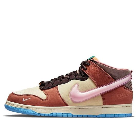 Nike Social Status x Dunk Mid 'Chocolate Milk'  DJ1173-700 Signature Shoe